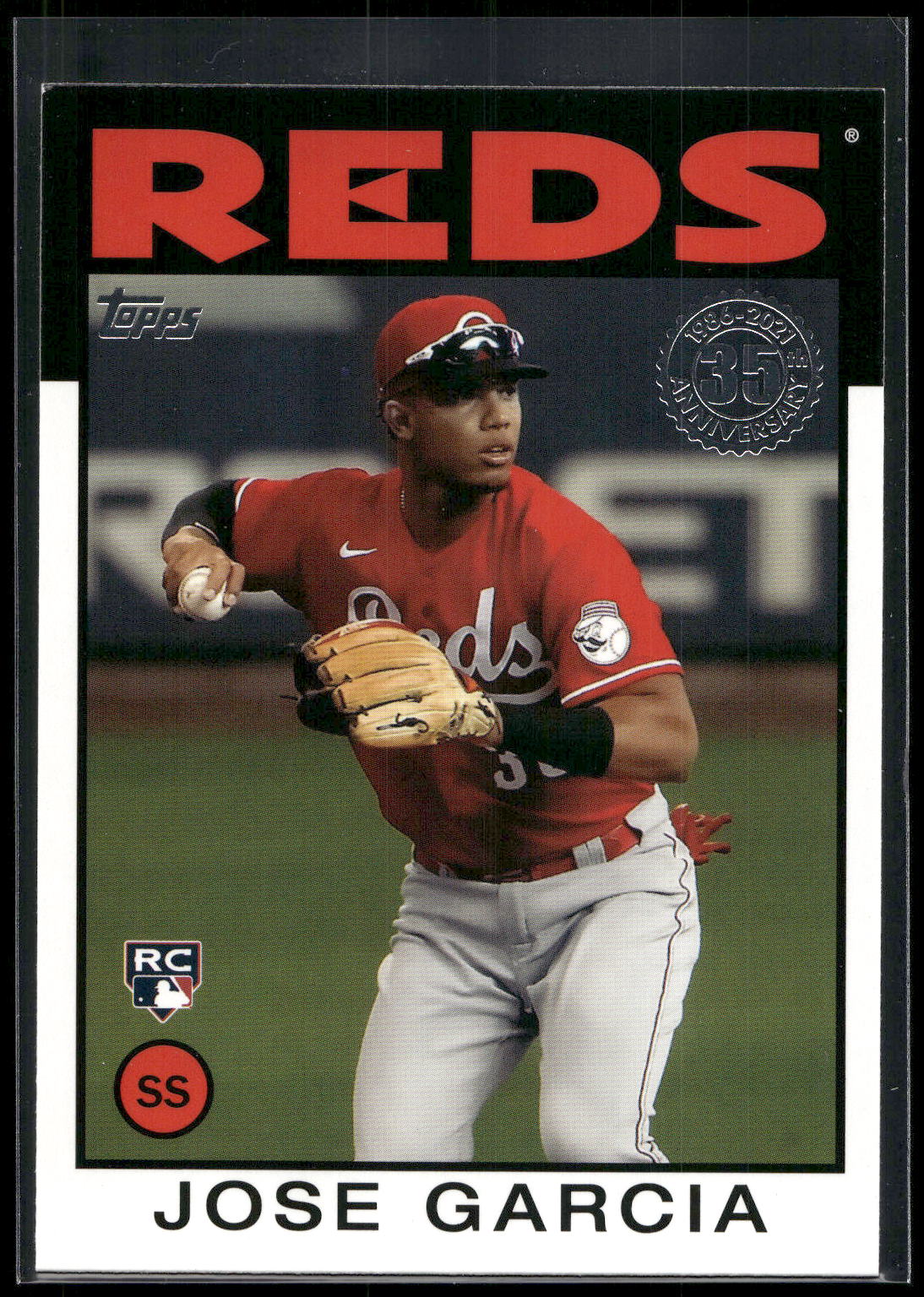 2021 Topps #86B-3 Jose Garcia 1986 Topps Baseball 35th Anniversary (Series 2)