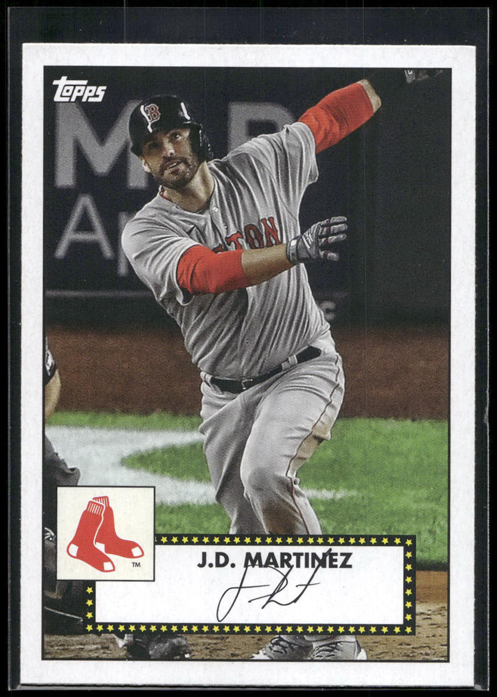 2021 Topps #T52-12 J.D. Martinez 1952 Topps Redux