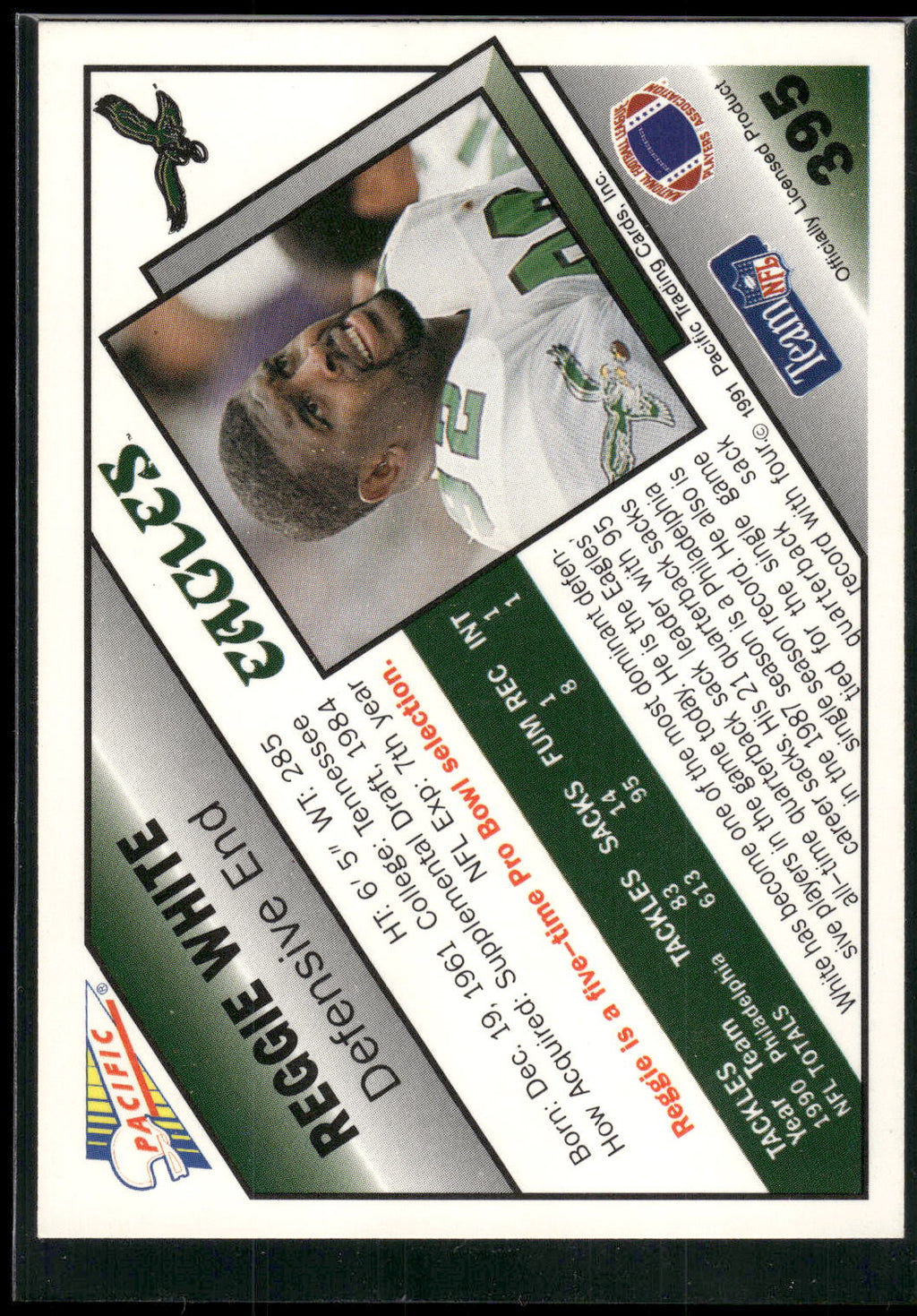 1991 Pacific #395 Reggie White