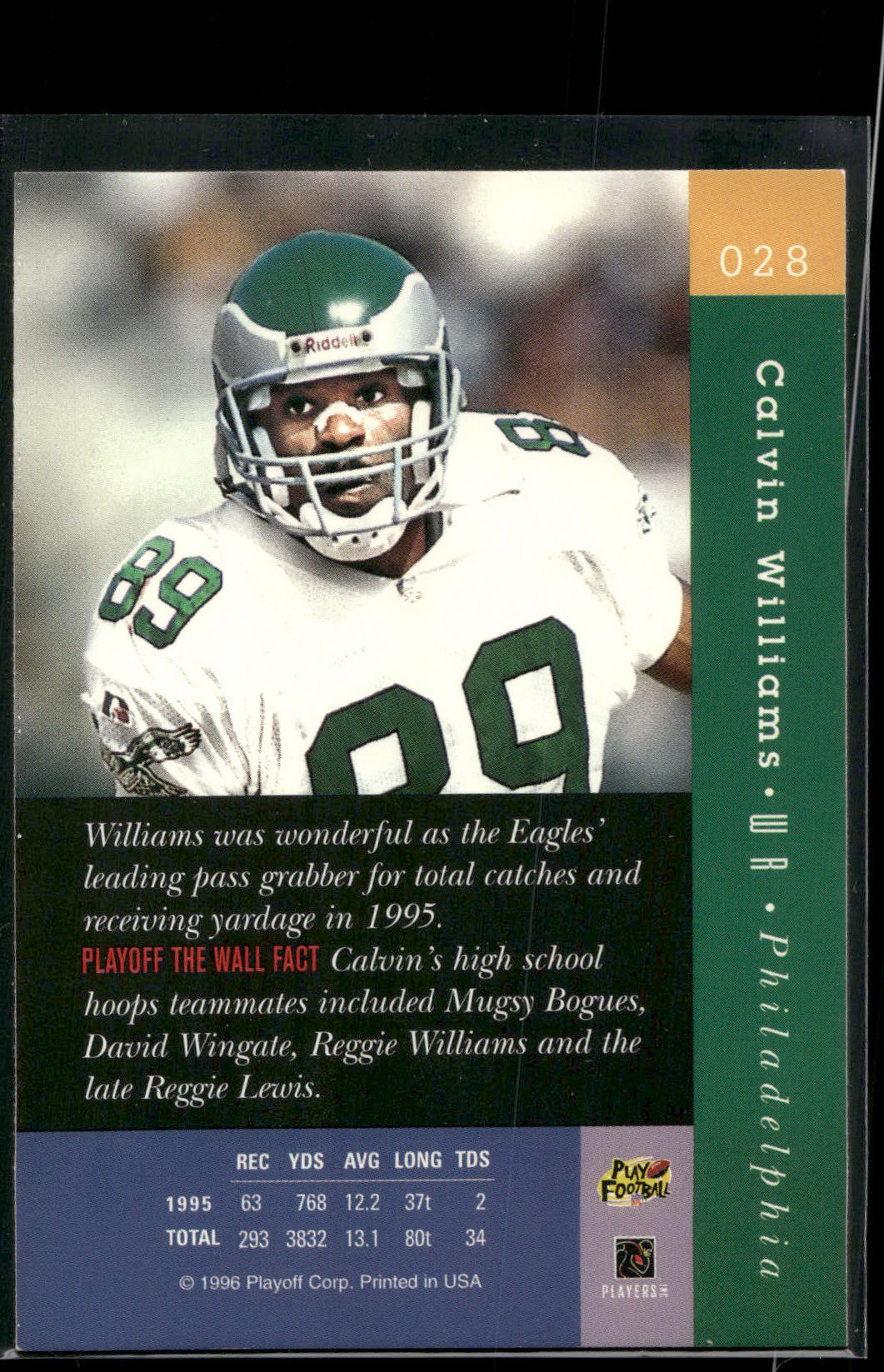 1996 Playoff Absolute #028 Calvin Williams