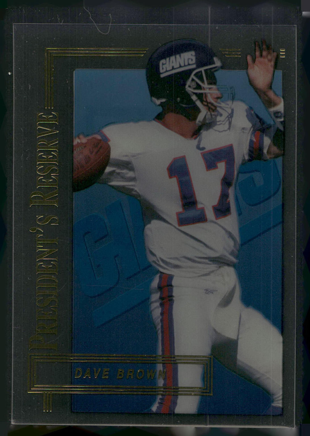 1996 Collector's Edge President's Reserve #125 Dave Brown