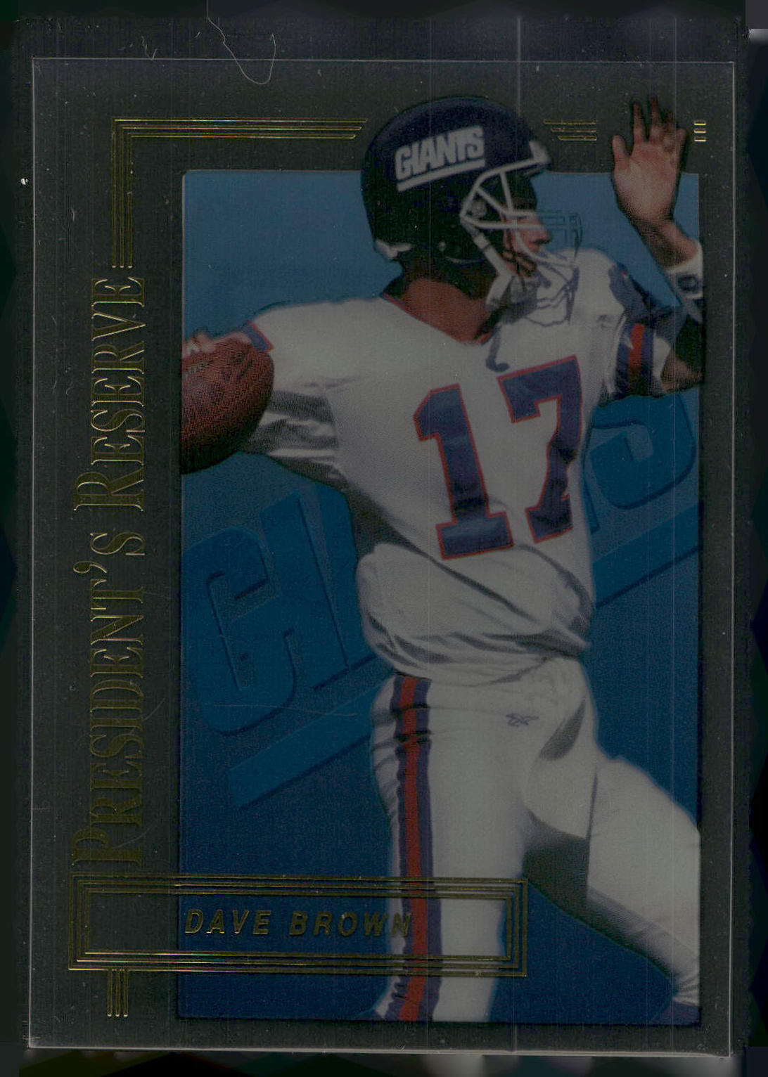 1996 Collector's Edge President's Reserve #125 Dave Brown