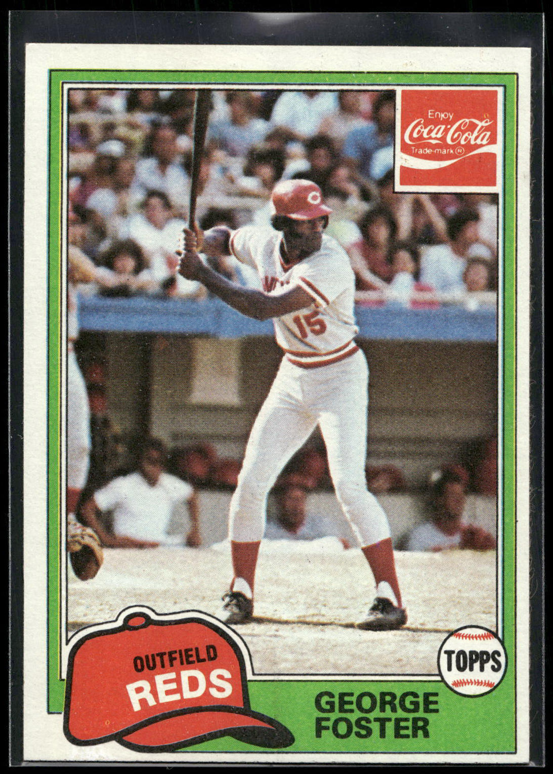1981 Topps Coca-Cola Cincinnati Reds #5 George Foster