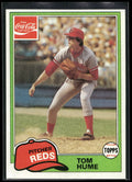 1981 Topps Coca-Cola Cincinnati Reds #7 Tom Hume