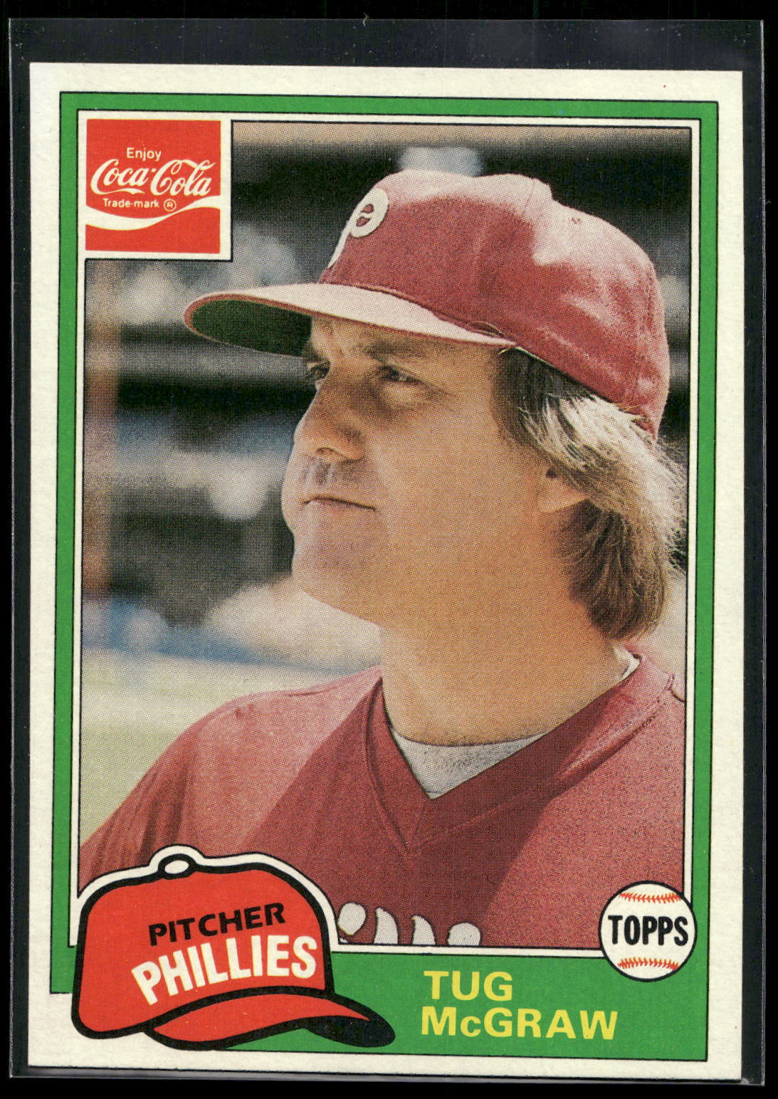1981 Topps Coca-Cola Philadelphia Phillies #7 Tug McGraw