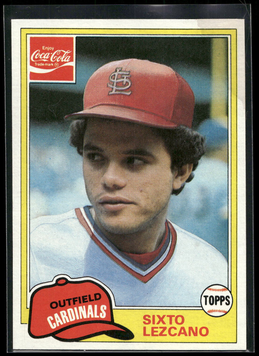 1981 Topps Coca-Cola St. Louis Cardinals #5 Sixto Lezcano