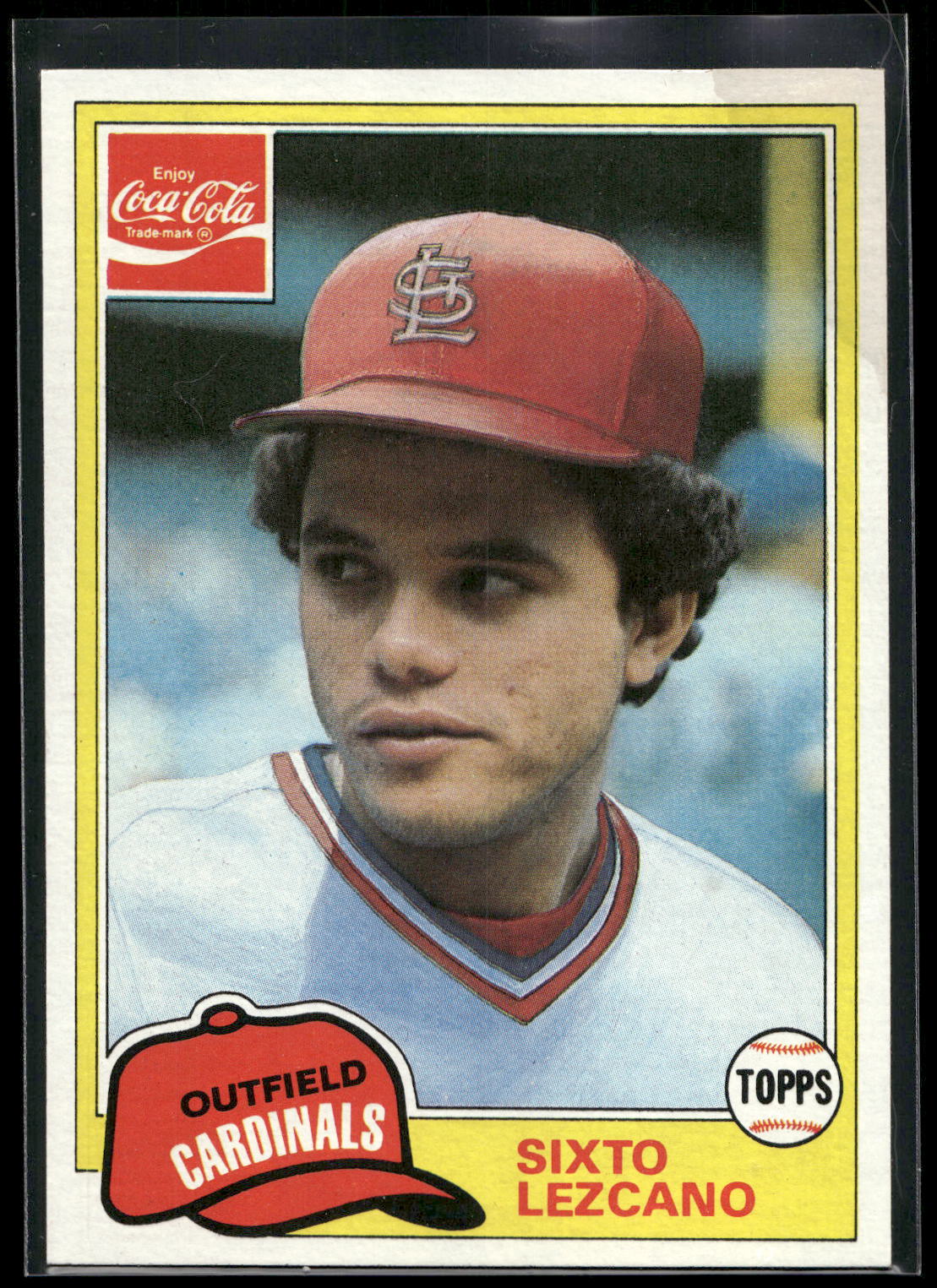 1981 Topps Coca-Cola St. Louis Cardinals #5 Sixto Lezcano