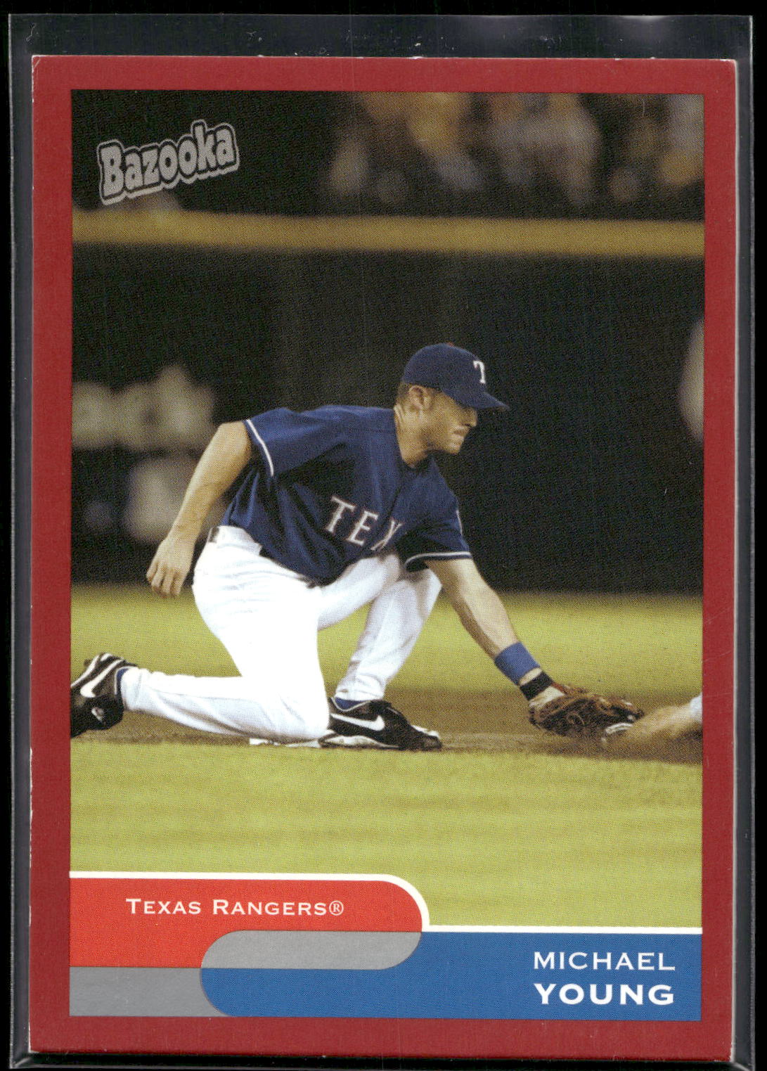 2004 Bazooka #240 Michael Young Red Chunks
