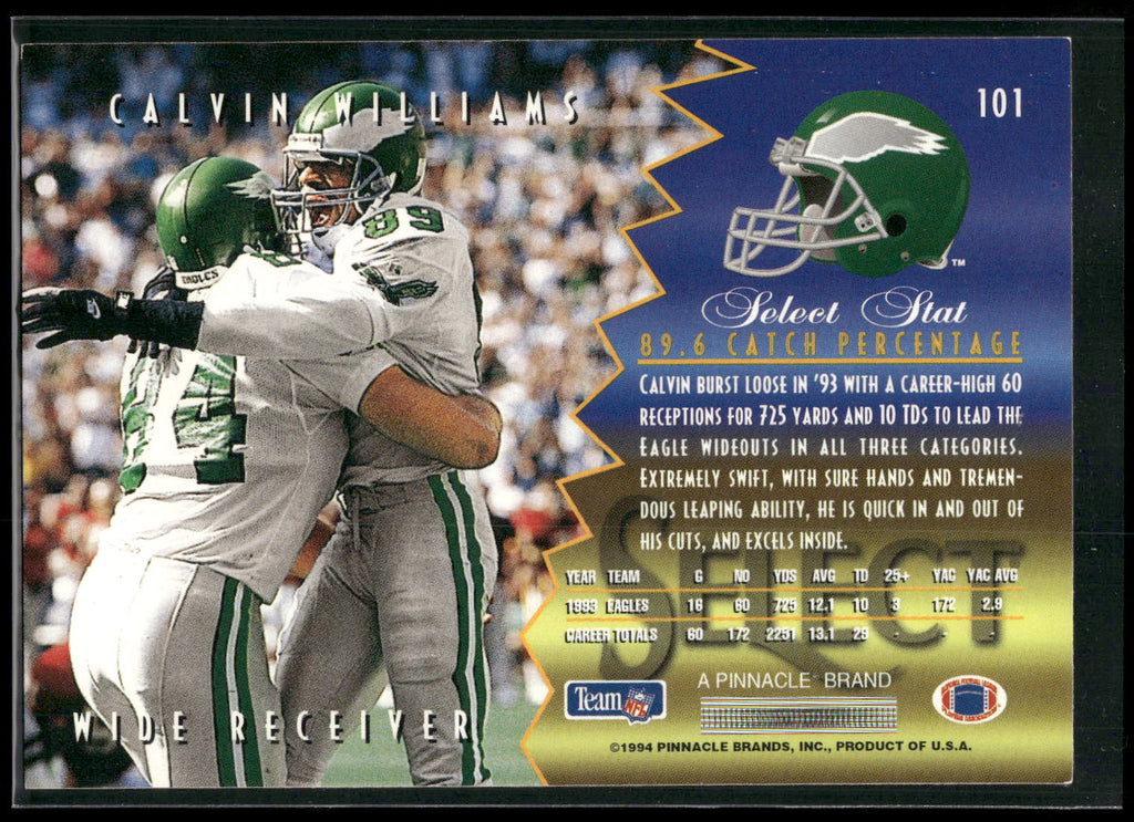 1994 Select #101 Calvin Williams