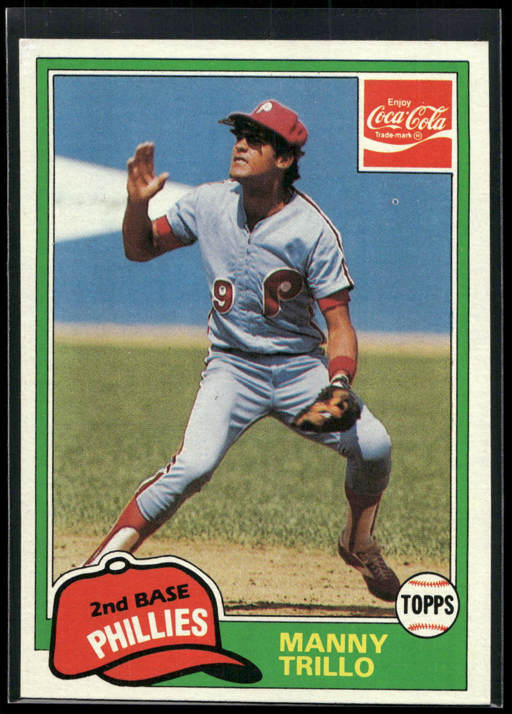 1981 Topps Coca-Cola Philadelphia Phillies #11 Manny Trillo