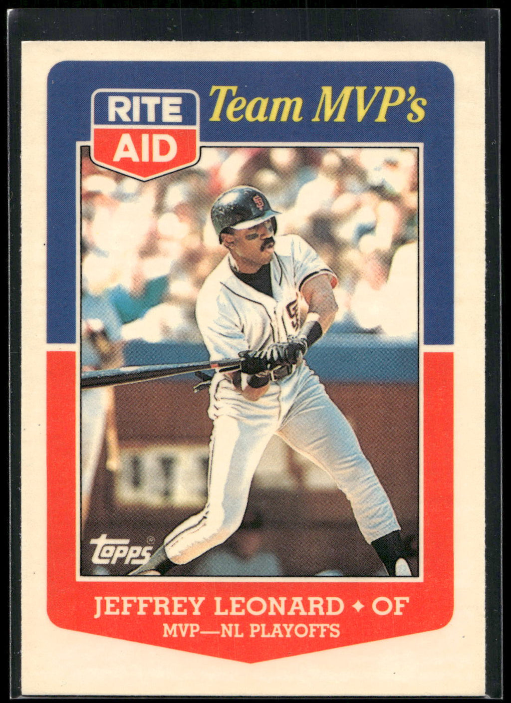 1988 Topps Rite-Aid Team MVP's #32 Jeffrey Leonard