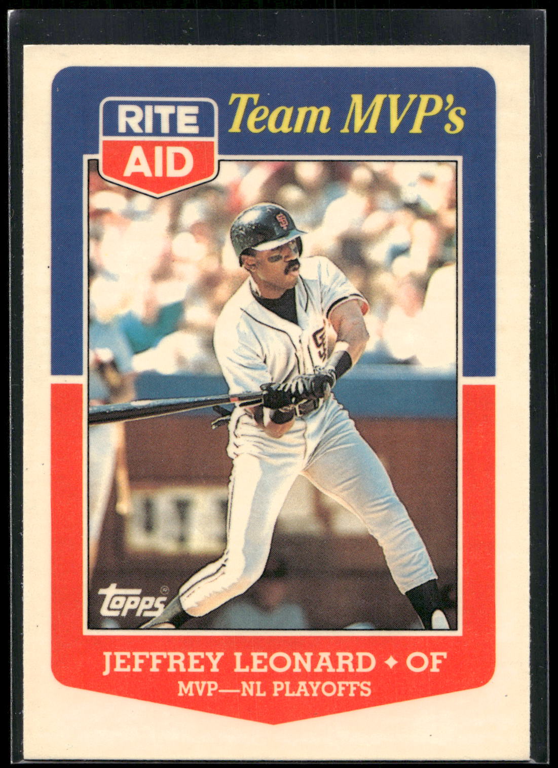 1988 Topps Rite-Aid Team MVP's #32 Jeffrey Leonard