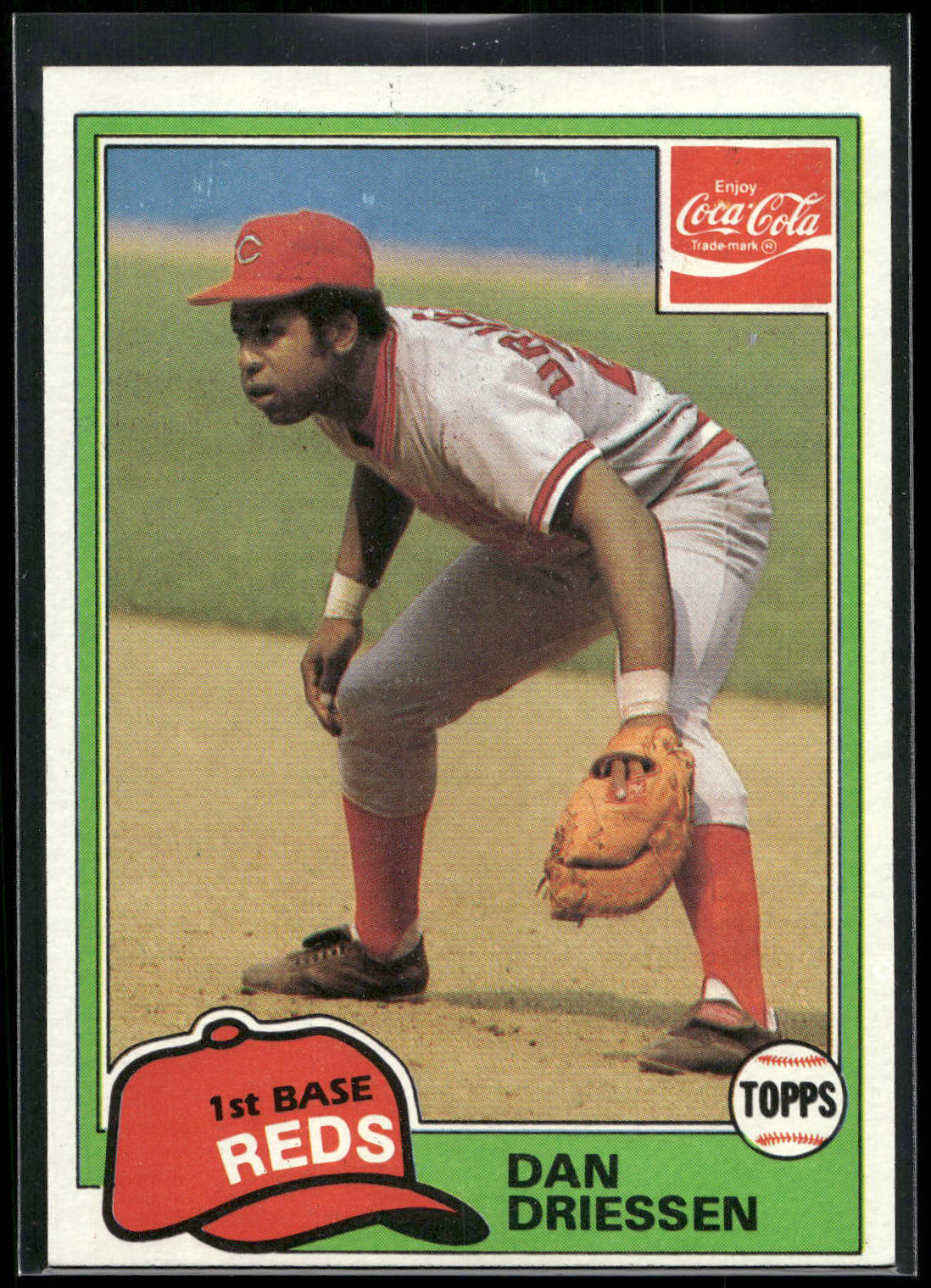 1981 Topps Coca-Cola Cincinnati Reds #4 Dan Driessen