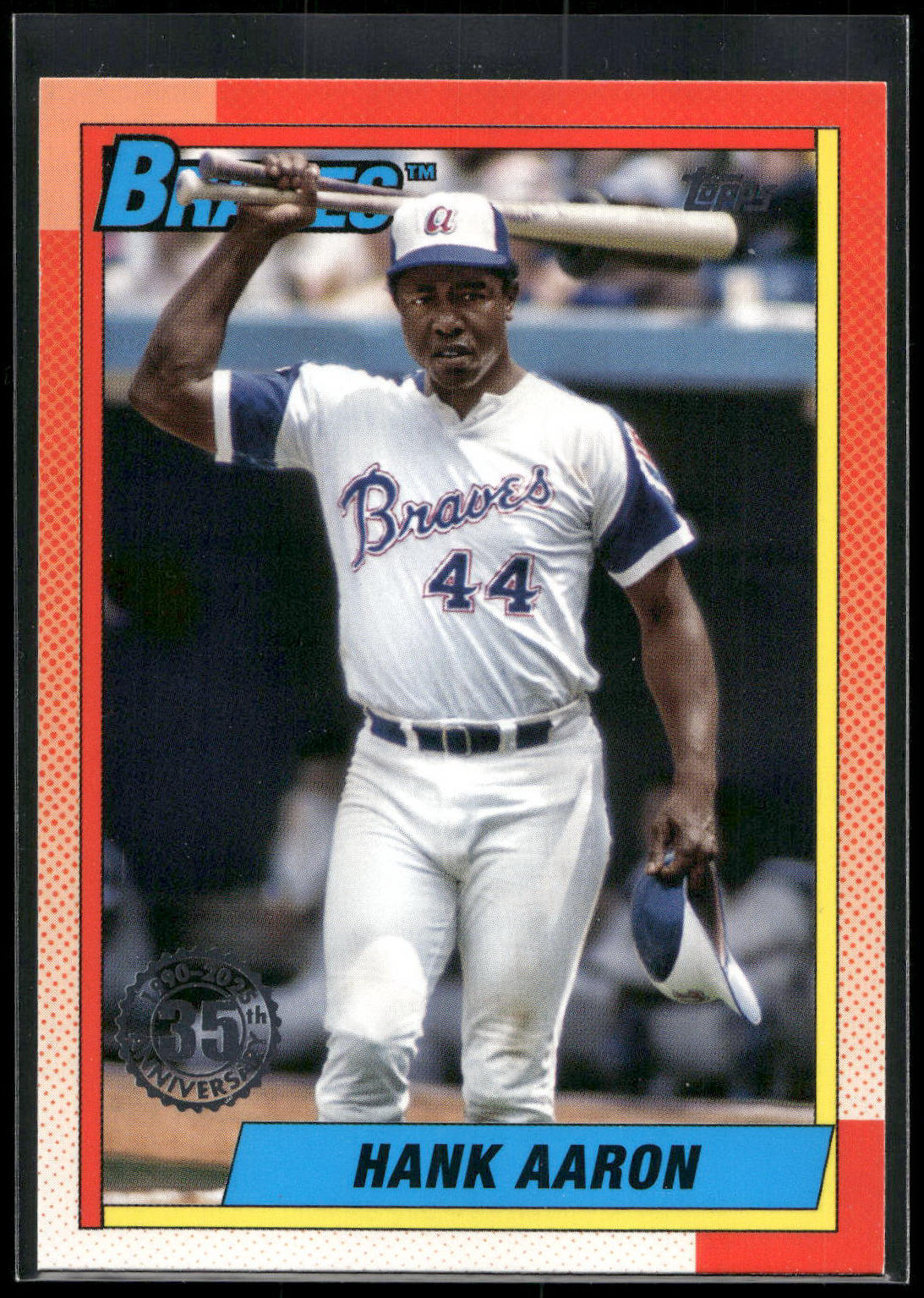 2025 Topps #T90-14 Hank Aaron 1990 Topps Baseball 35th Anniversary (Series One)