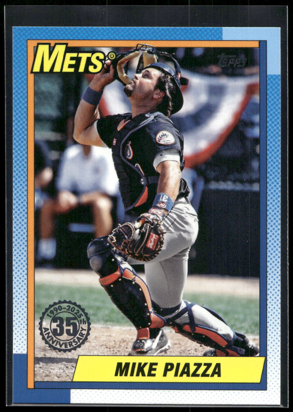 2025 Topps #T90-54 Mike Piazza 1990 Topps Baseball 35th Anniversary (Series One)