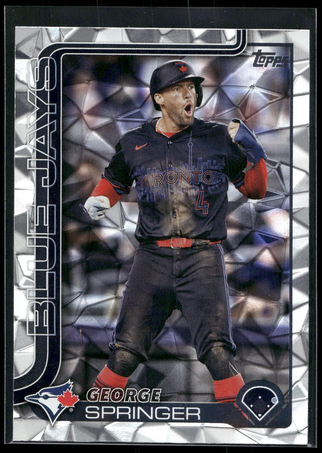 2025 Topps #82 George Springer Diamante Foil