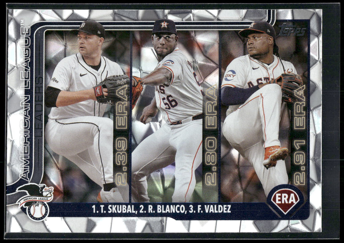 2025 Topps #5 (Tarik Skubal / Ronel Blanco / Framber Valdez) Diamante Foil