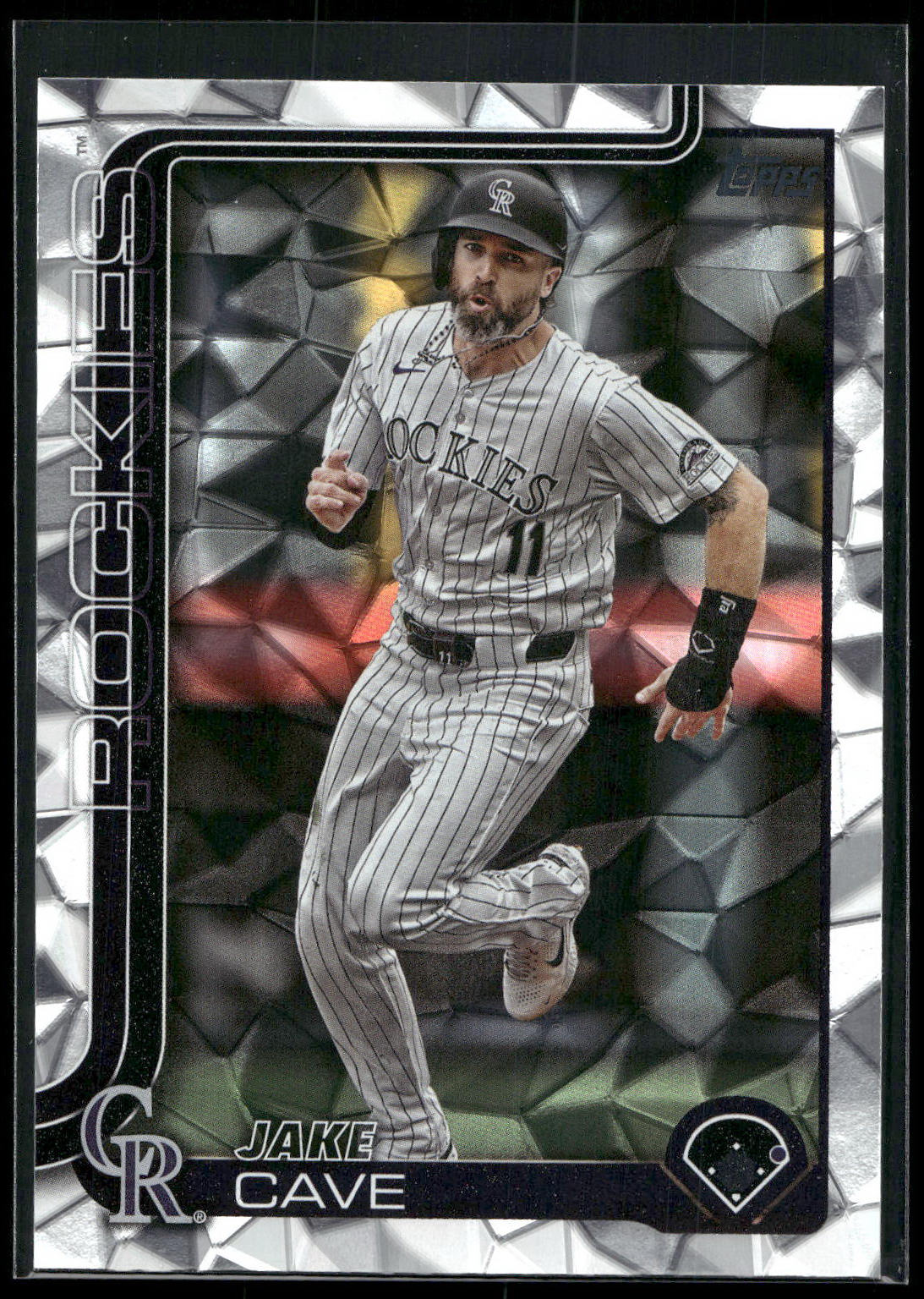 2025 Topps #256 Jake Cave Diamante Foil