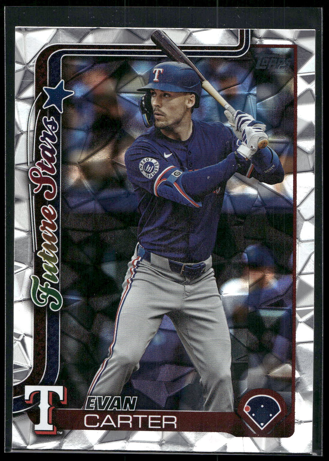 2025 Topps #288 Evan Carter Diamante Foil