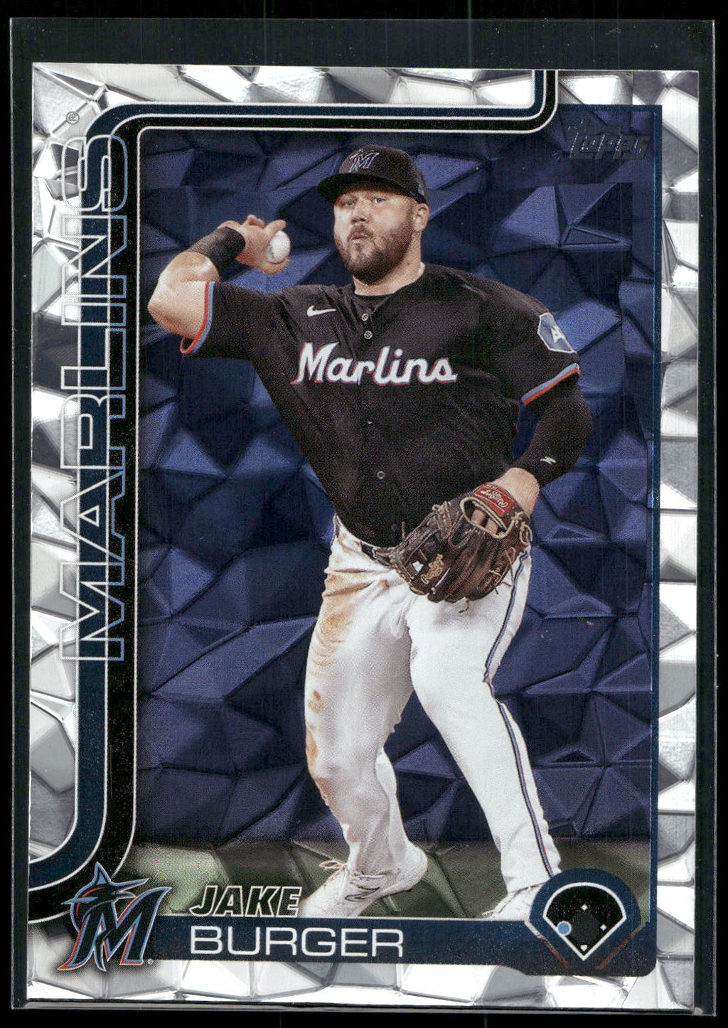 2025 Topps #330 Jake Burger Diamante Foil