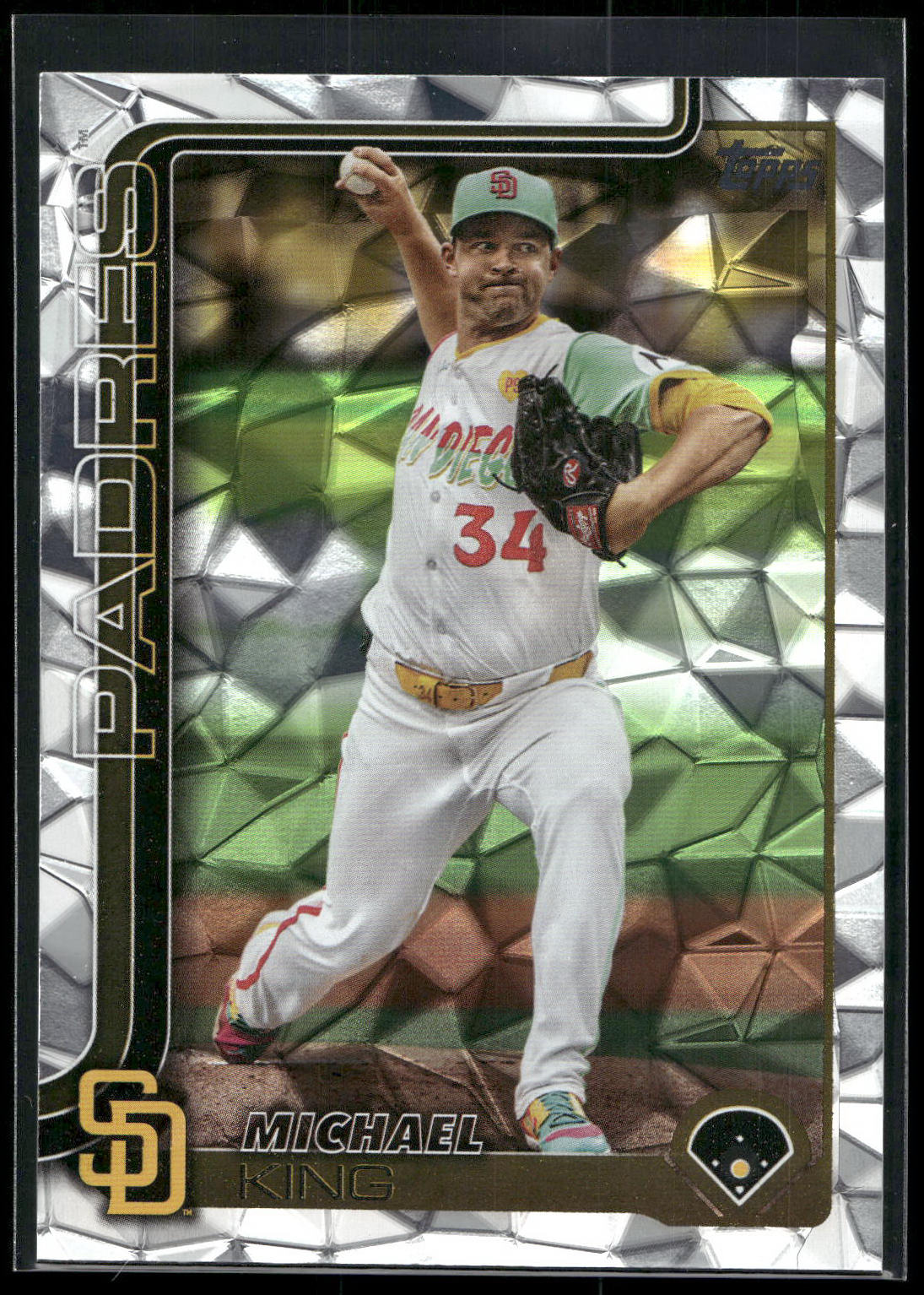 2025 Topps #195 Michael King Diamante Foil