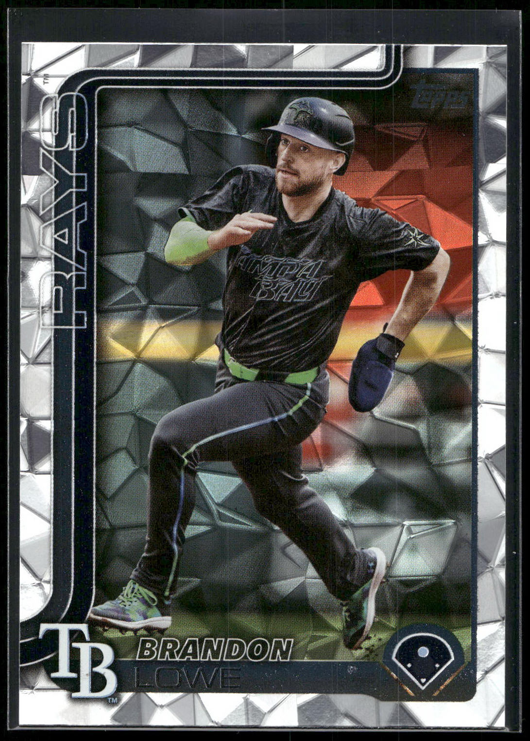 2025 Topps #153 Brandon Lowe Diamante Foil