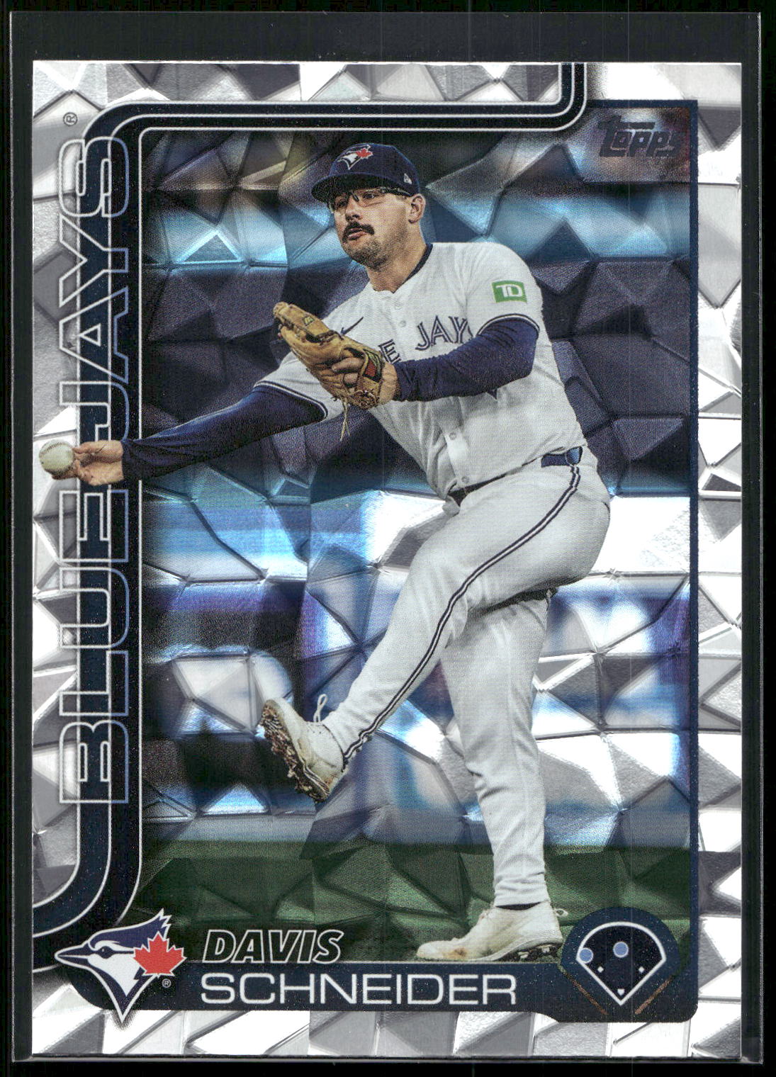 2025 Topps #342 Davis Schneider Diamante Foil