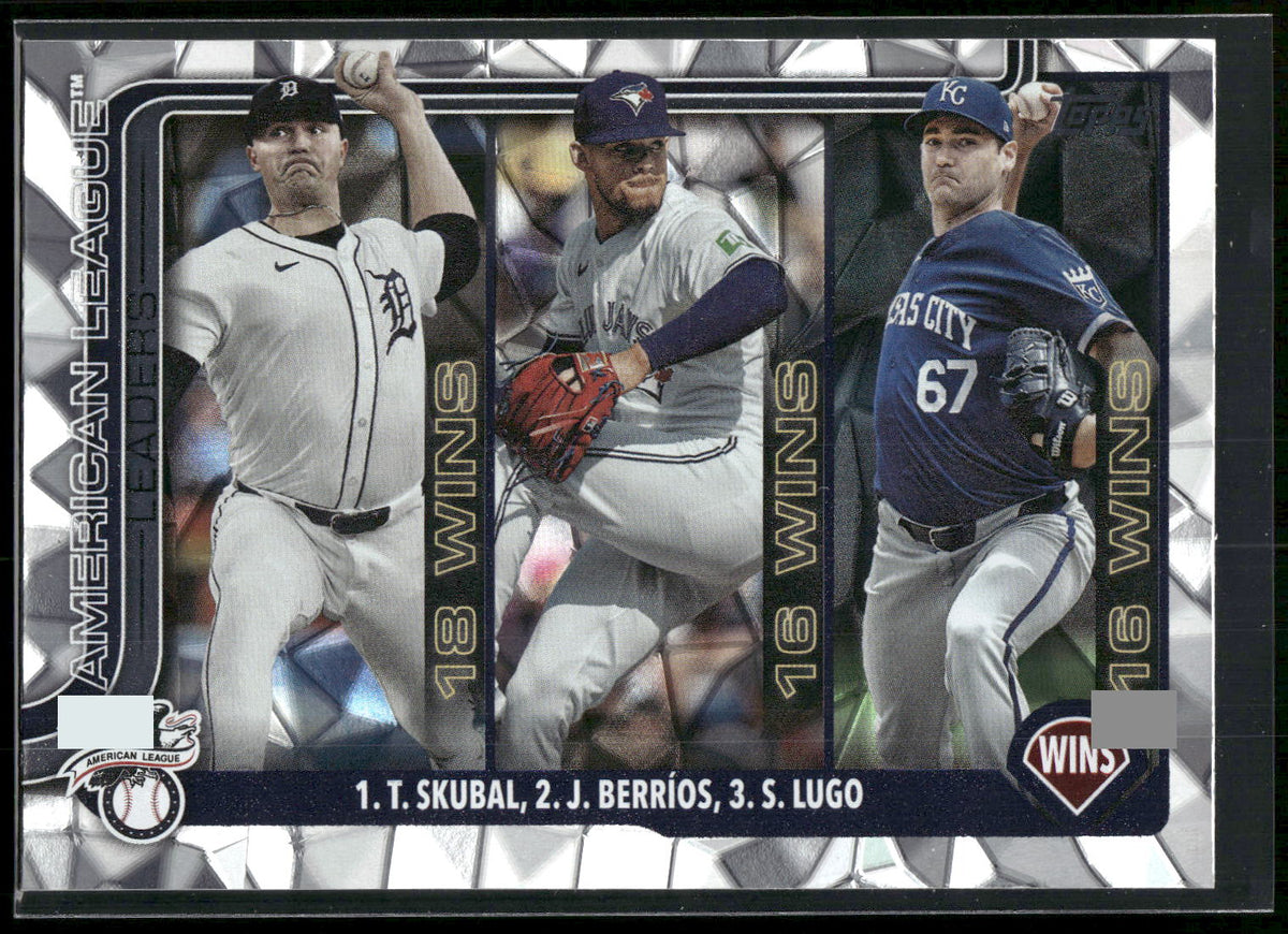 2025 Topps #151 (Tarik Skubal / José Berríos / Seth Lugo) Diamante Foil