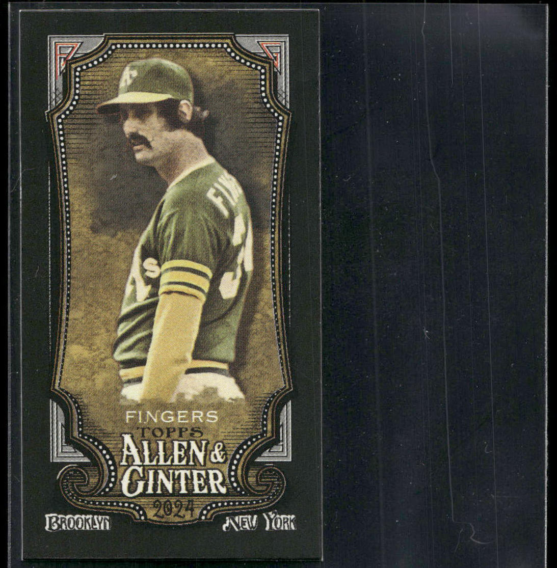 2024 Topps Allen & Ginter #327 Rollie Fingers Mini Black Border
