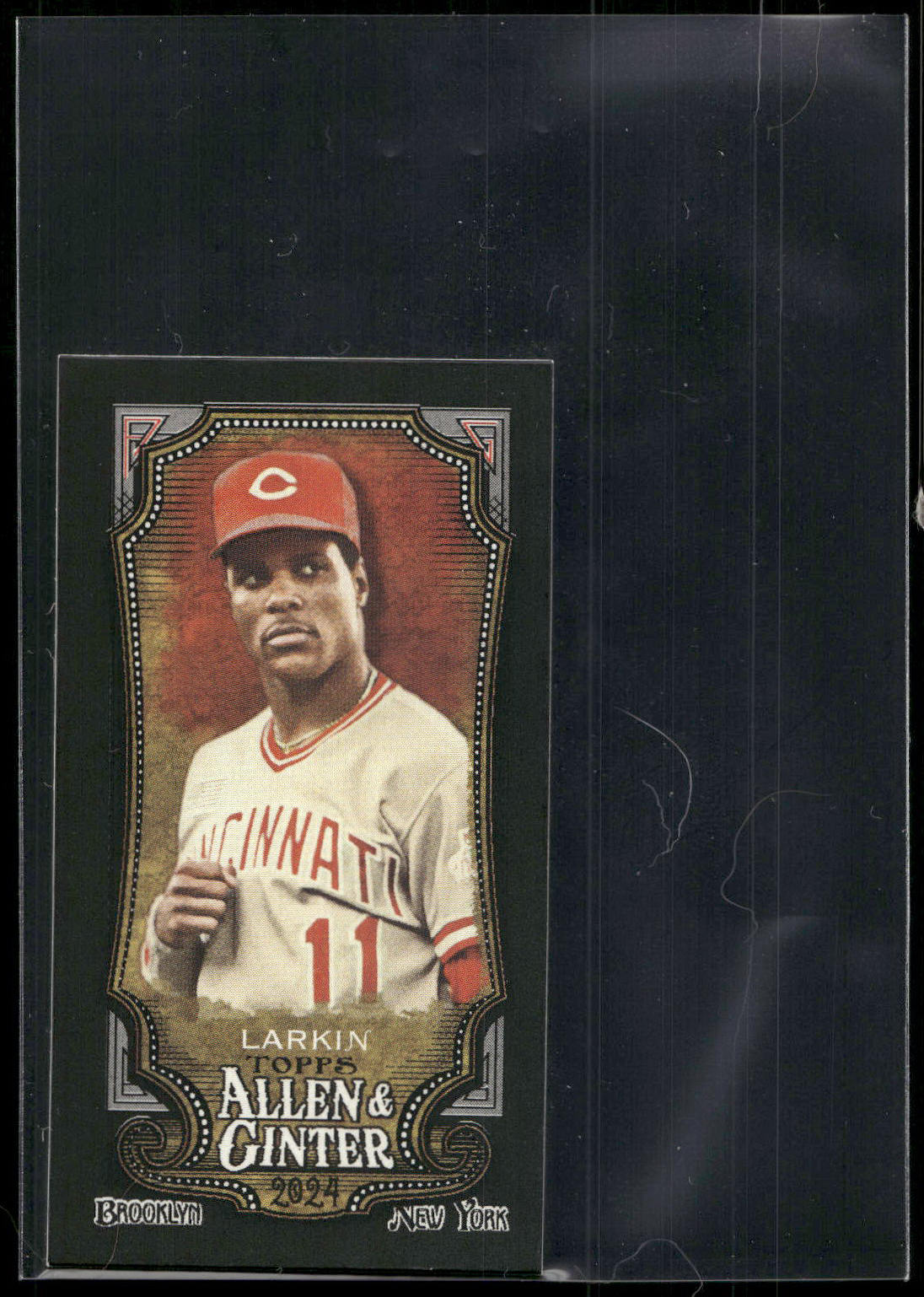 2024 Topps Allen & Ginter #143 Barry Larkin Mini Black Border