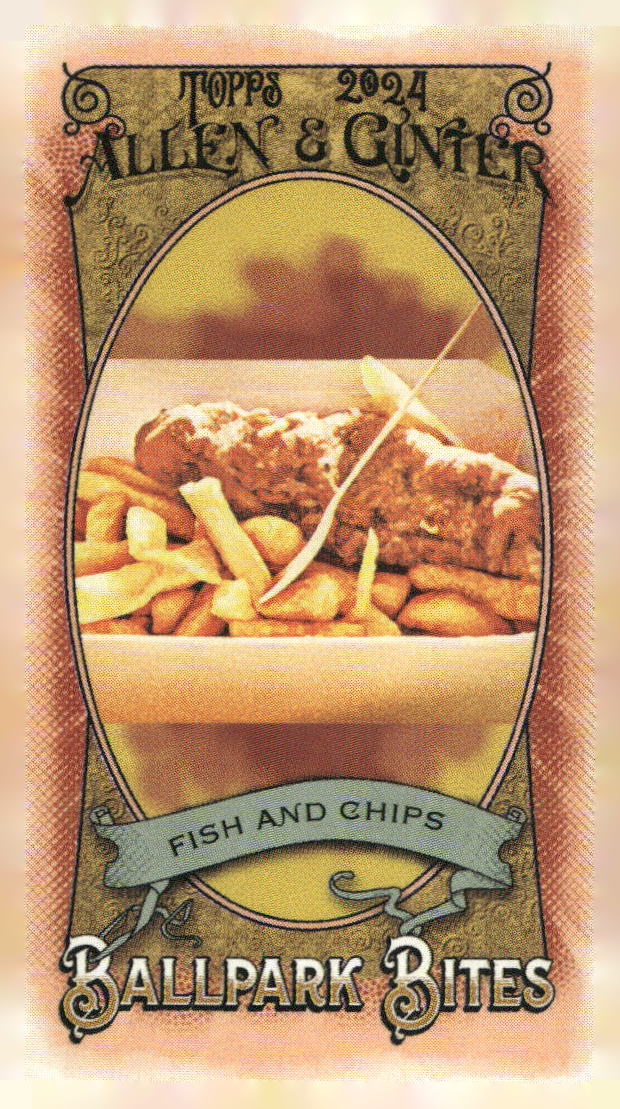 2024 Topps Allen & Ginter #BB-21 Fish and Chips Mini Ballpark Bites