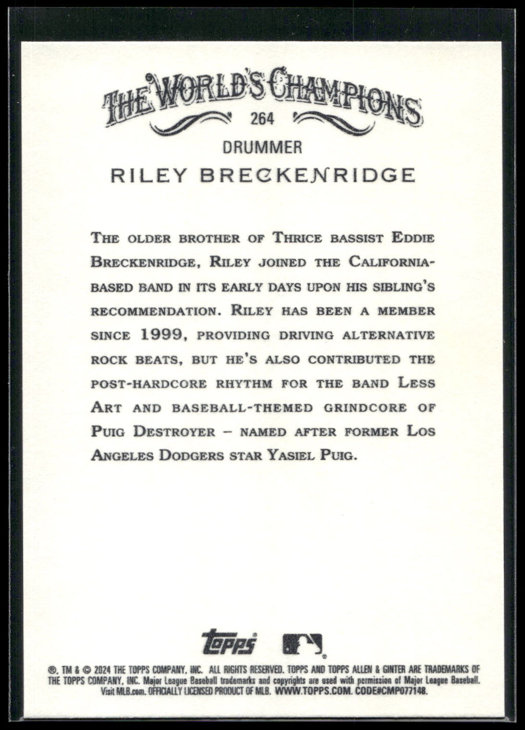 2024 Topps Allen & Ginter #264 Riley Breckenridge