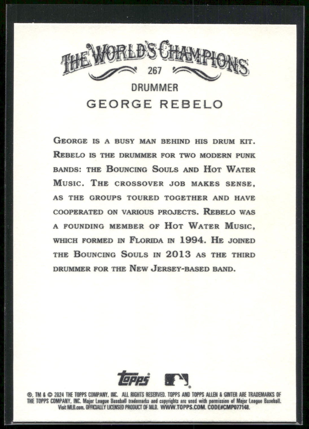 2024 Topps Allen & Ginter #267 George Rebelo