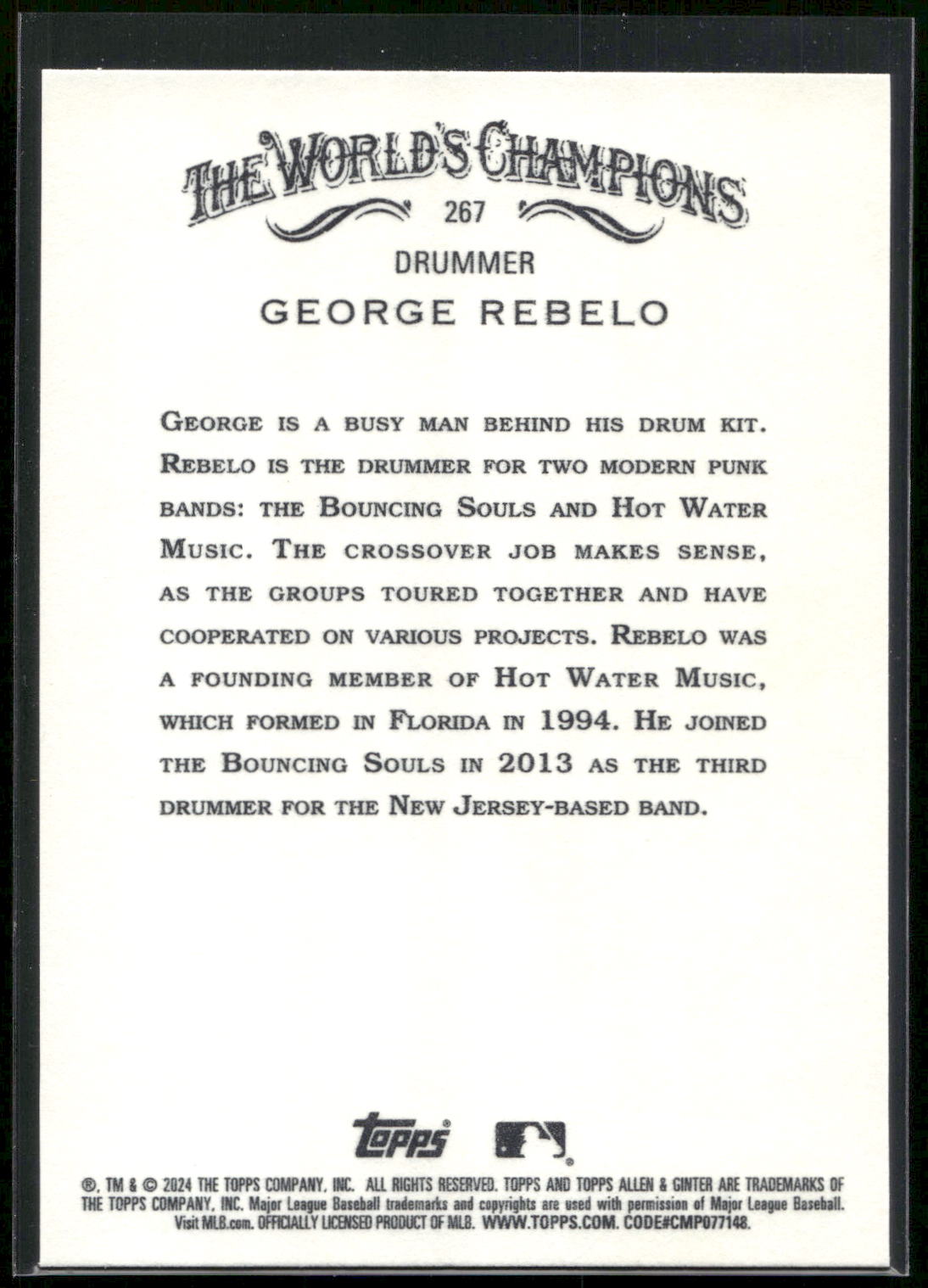 2024 Topps Allen & Ginter #267 George Rebelo