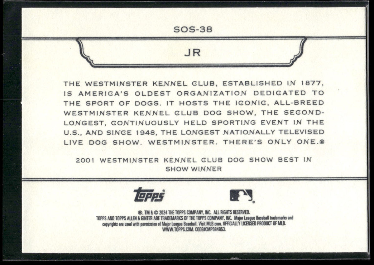 2024 Topps Allen & Ginter #SOS-38 Jr Stars of the Show Westminster Kennel Club