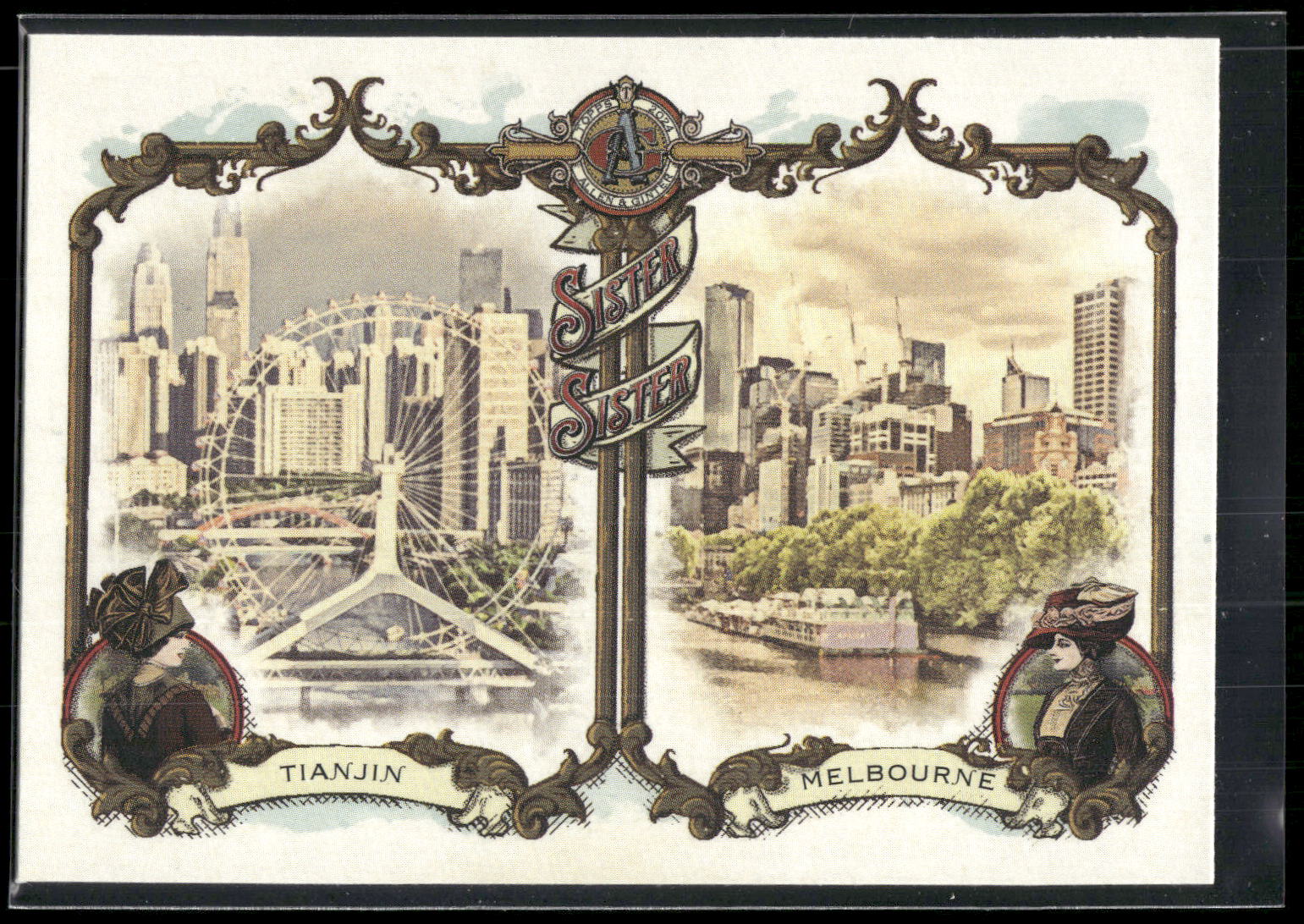 2024 Topps Allen & Ginter #SS-6 Tianjin / Melbourne Sister Sister