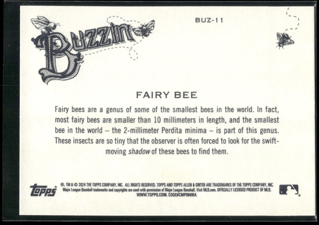 2024 Topps Allen & Ginter #BUZ-11 Fairy Bee Buzzin'