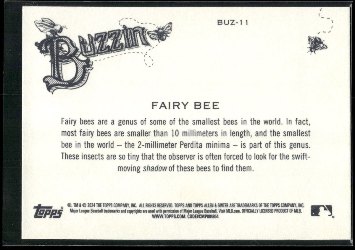 2024 Topps Allen & Ginter #BUZ-11 Fairy Bee Buzzin'