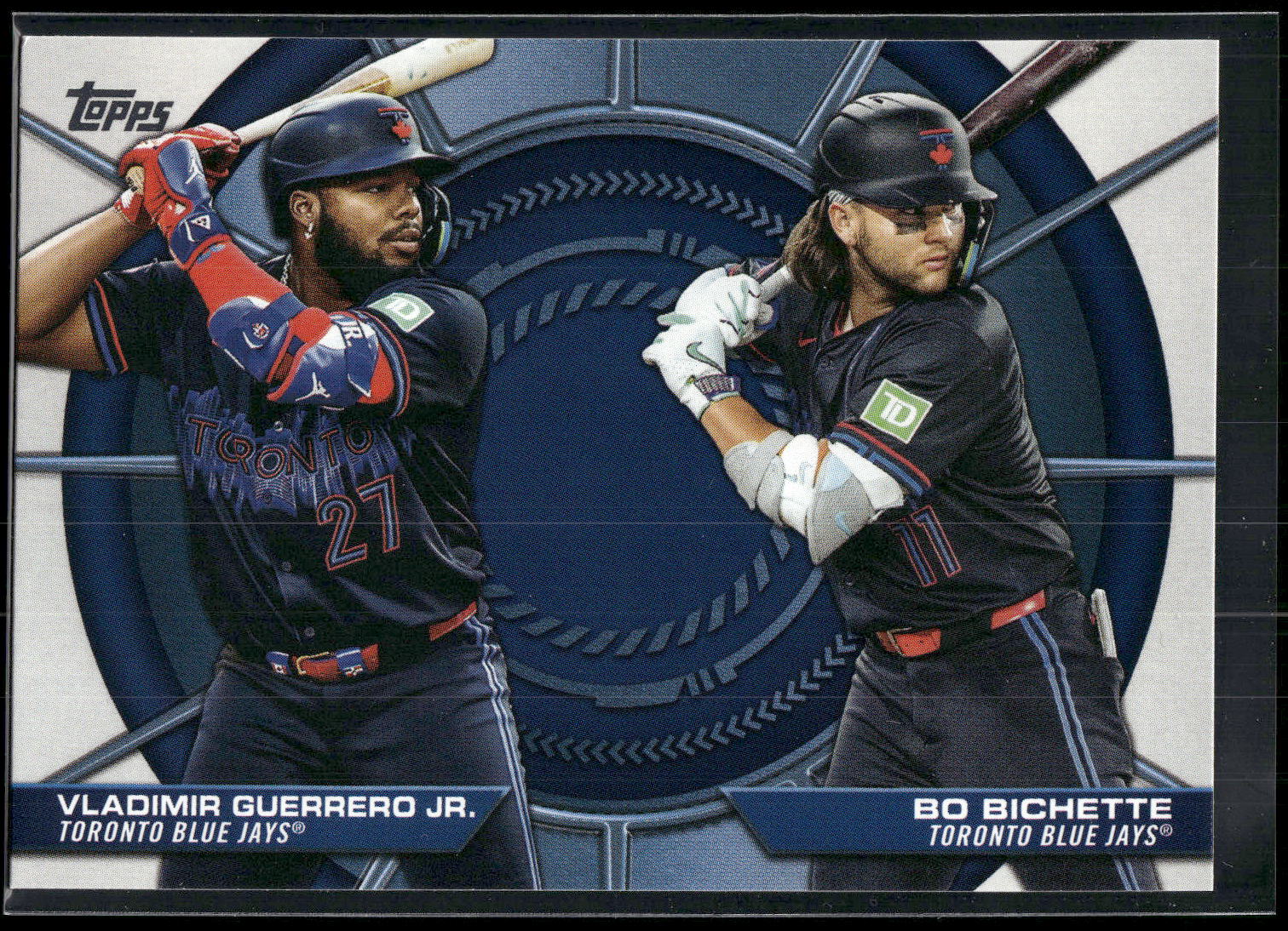 2025 Topps #DD-14 Bo Bichette / Vladimir Guerrero Jr. Dynamic Duos