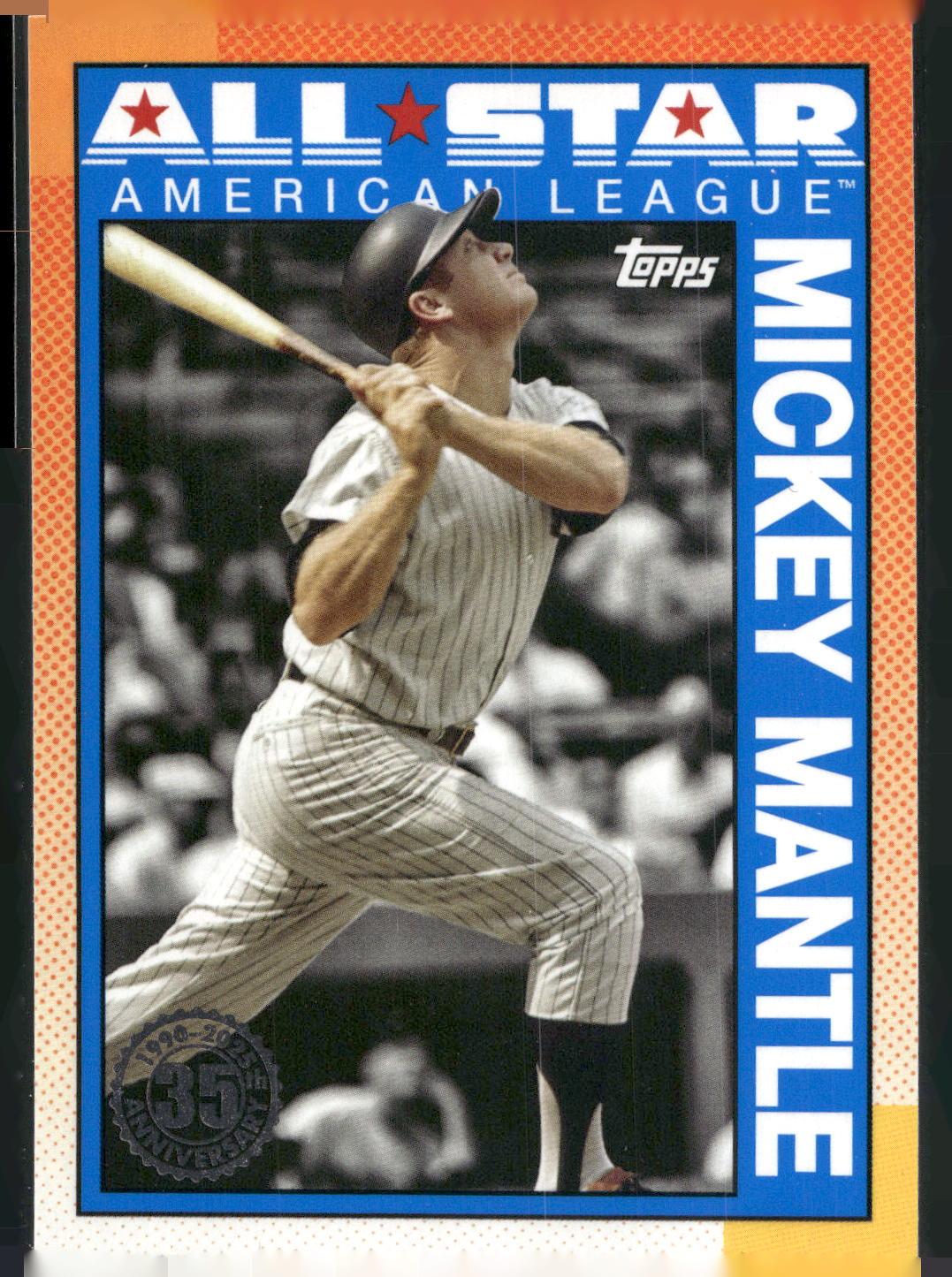 2025 Topps #90AS-43b Mickey Mantle 1990 Topps Baseball 35th