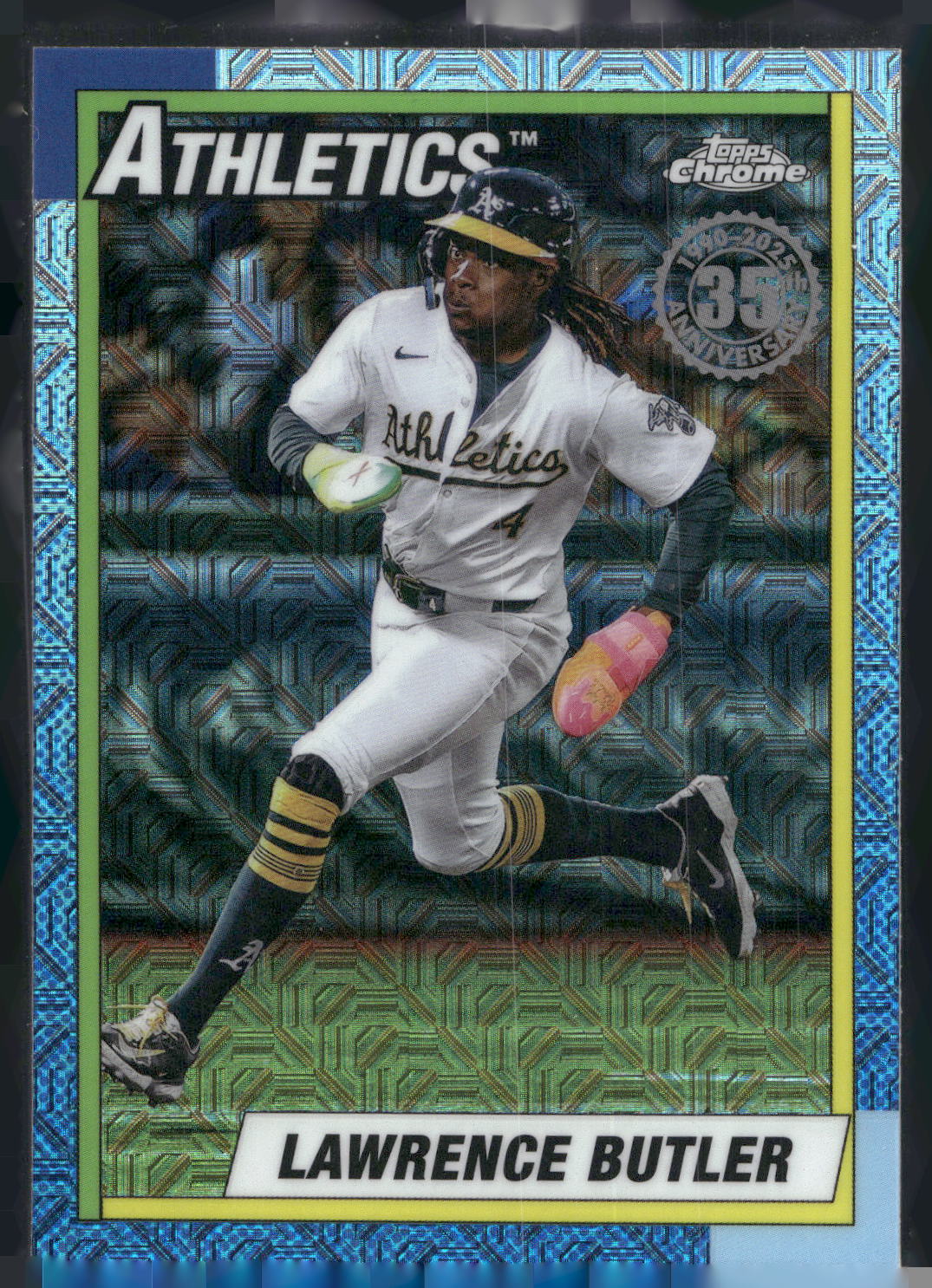 2025 Topps #T90C-106 Lawrence Butler 1990 Topps Baseball 35th Chrome