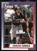 2025 Topps #T90-72 Carlos Correa 1990 Topps Baseball 35th