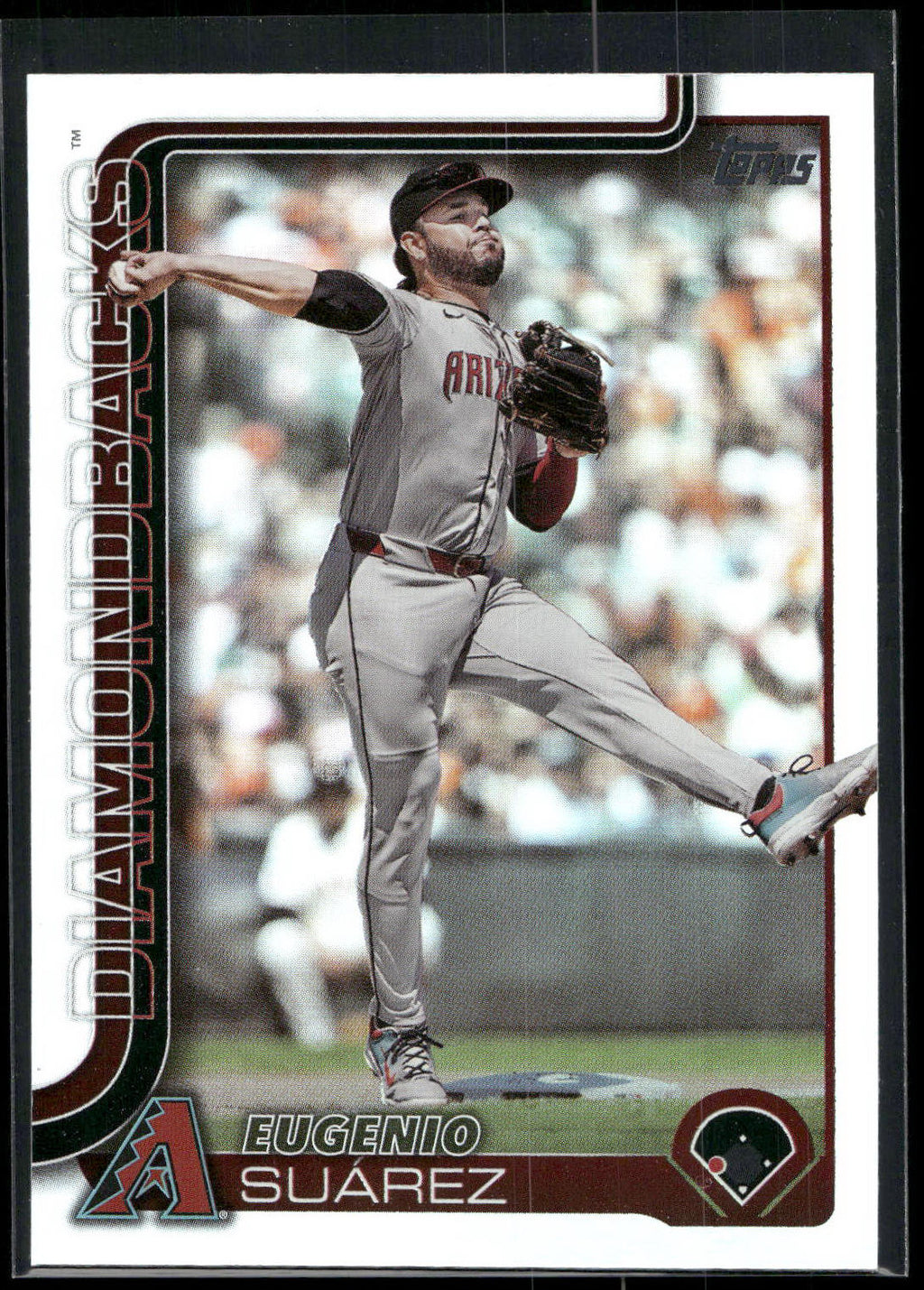 2025 Topps #328 Eugenio Suárez Rainbow Foil