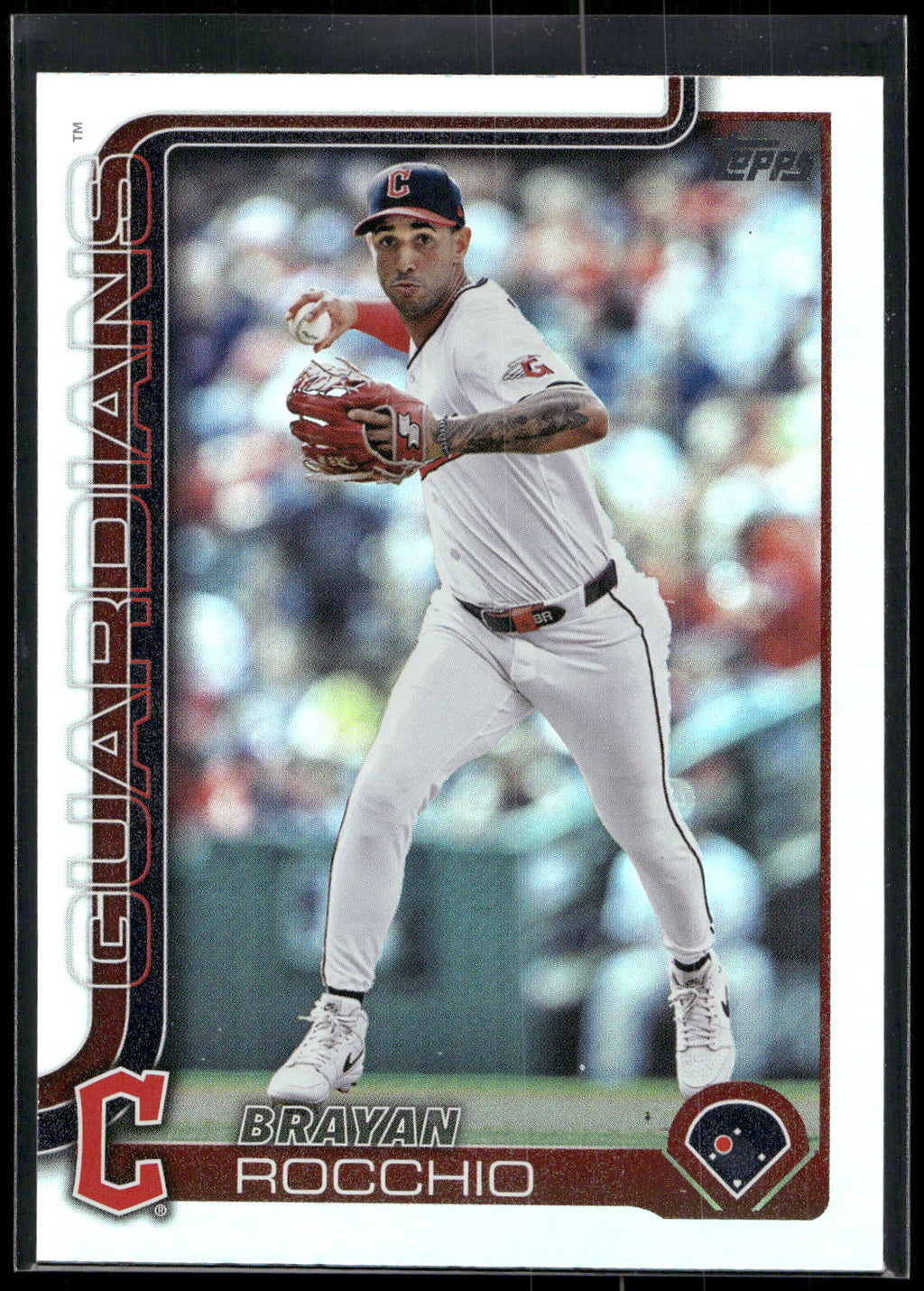 2025 Topps #194 Brayan Rocchio Rainbow Foil