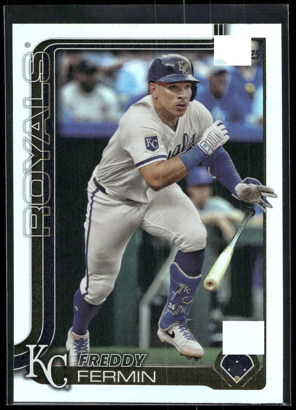 2025 Topps #346 Freddy Fermin Rainbow Foil