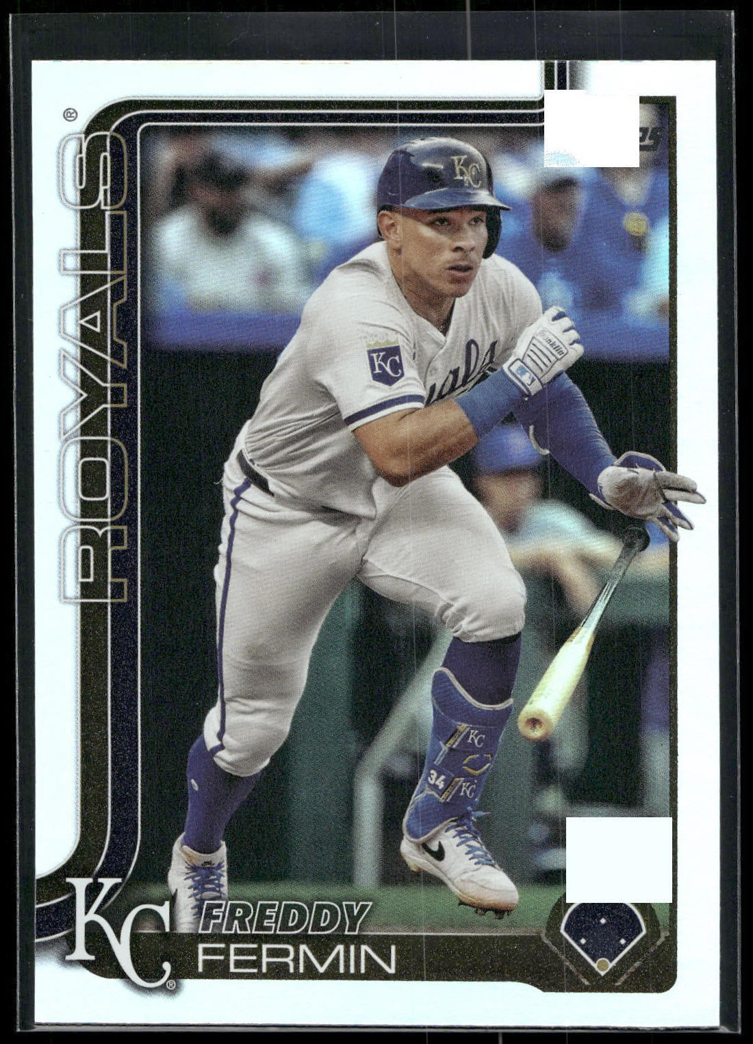 2025 Topps #346 Freddy Fermin Rainbow Foil