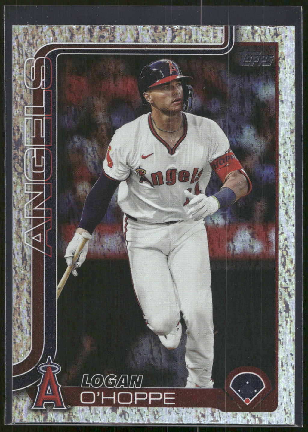 2025 Topps #308 Logan O'Hoppe Sandglitter
