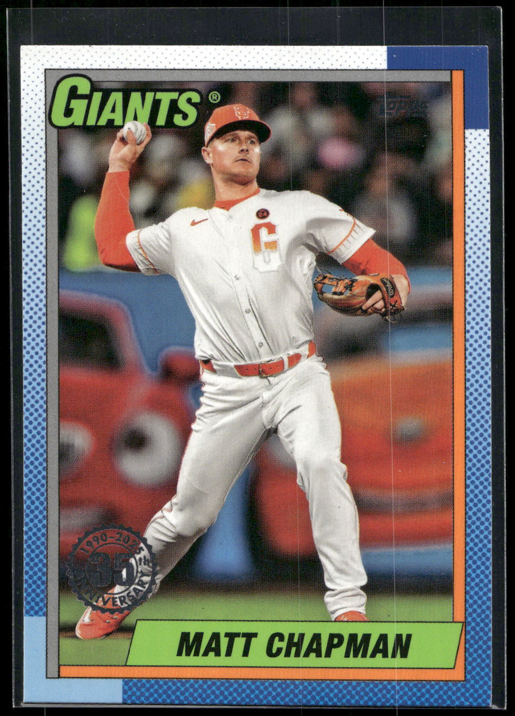 2025 Topps #T90-86 Matt Chapman 1990 Topps Baseball 35th