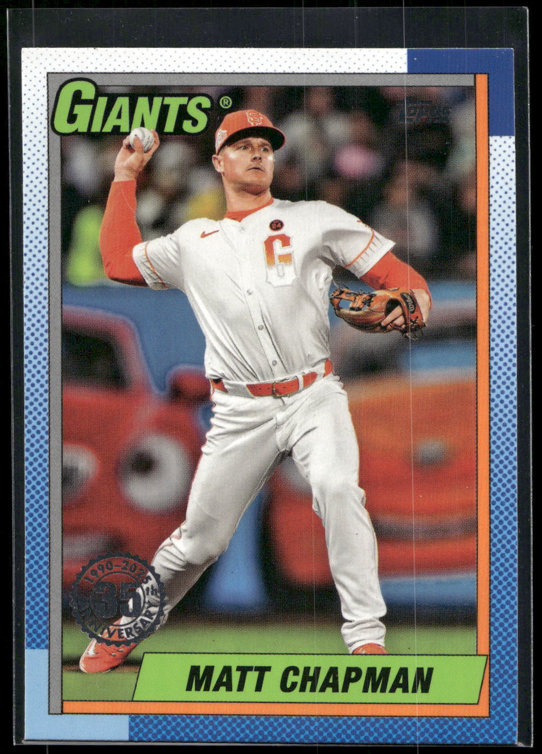 2025 Topps #T90-86 Matt Chapman 1990 Topps Baseball 35th