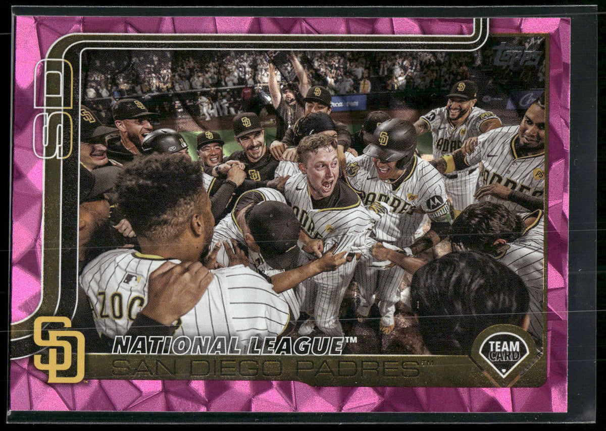 2025 Topps #39 San Diego Padres Pink Diamante Foil